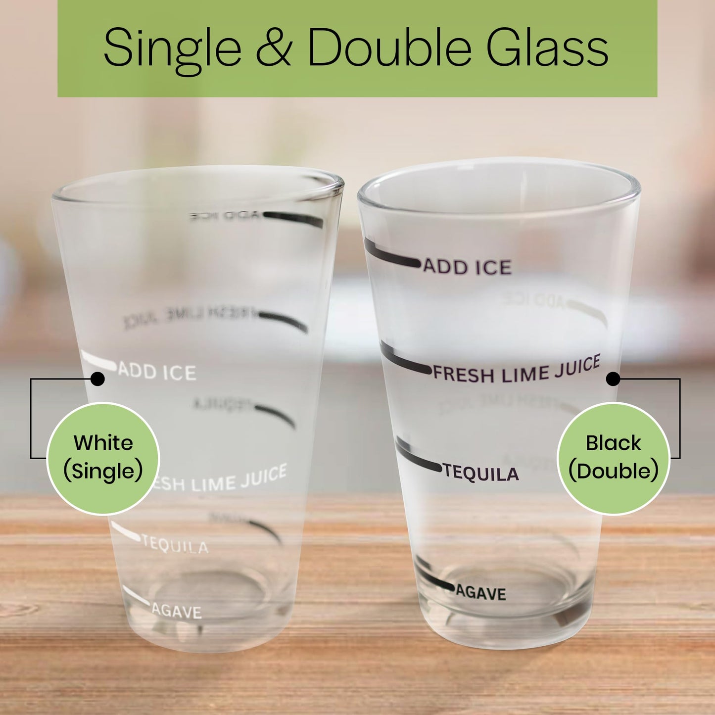 The Perfect Margarita | Easy to Use Margarita Cocktail Shaker Kit | Single & Double Recipes | No Jiggers or Measuring Tools Needed | Bartender Quality Shaker and Hand Juicer | Home Bar Accessories