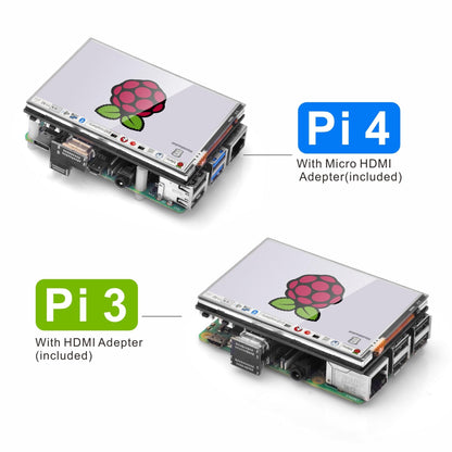 OSOYOO 3.5 inch HDMI LCD Touch Screen Monitor Display TFT 480 * 320 Pixel Resolution for Raspberry Pi 5 4 3 Model B B+ 2 with Stylus Pen