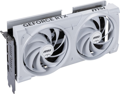 MSI Gaming RTX 5070 12G Ventus 2X OC White Graphics Card (12GB GDDR7, 192-bit, Extreme Performance: 2557 MHz, DisplayPort x3 2.1a, HDMI 2.1b, NVIDIA Blackwell Architecture)
