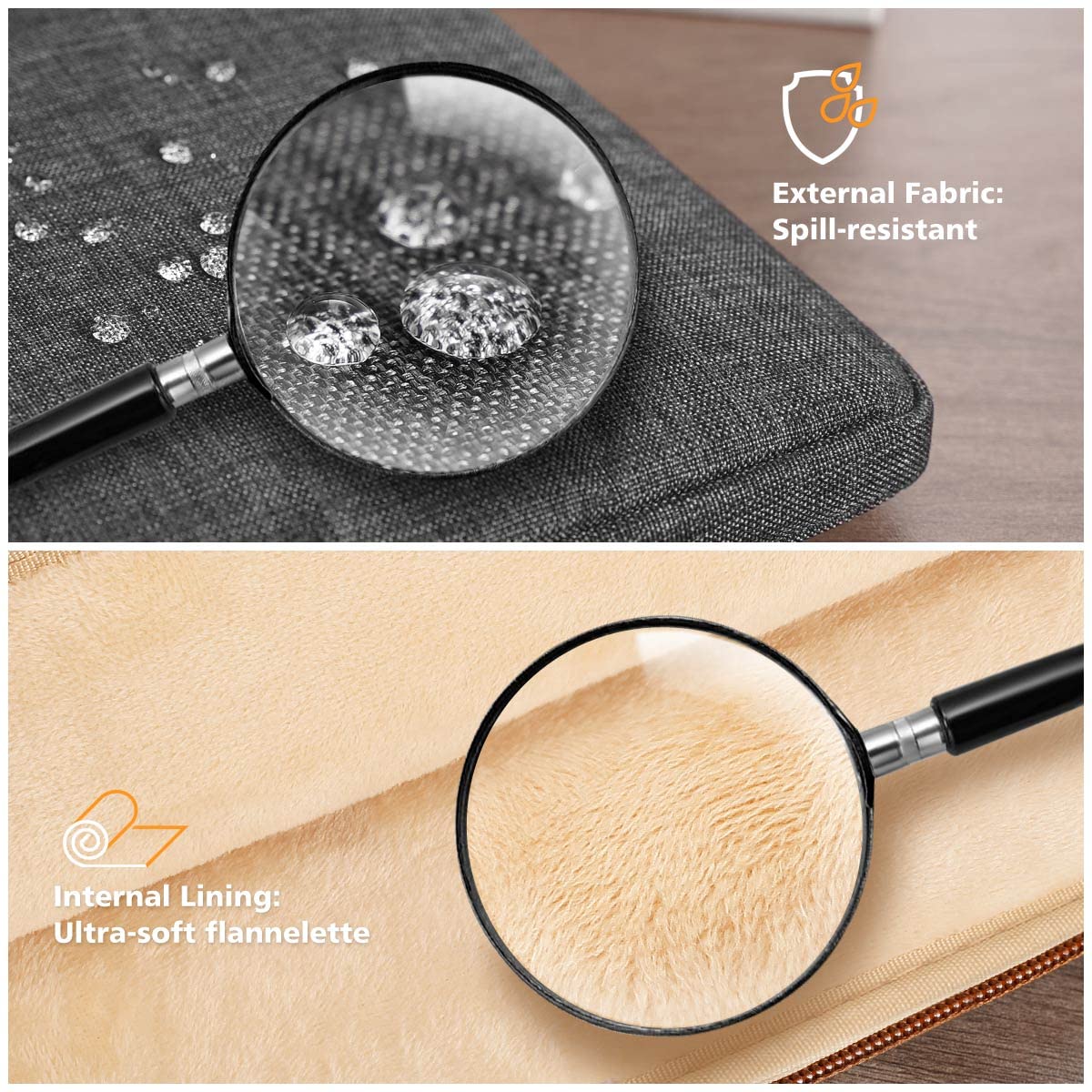 KIZUNA Laptoptasche, 17 Zoll, wasserabweisend, passend für 17,3" Lenovo Legion 5/5i/Dell G7 17/IdeaPad L340/HP Gaming Pavilion 17/Envy Laptop 17/Acer Chromebook 317/Asus, Schwarz 