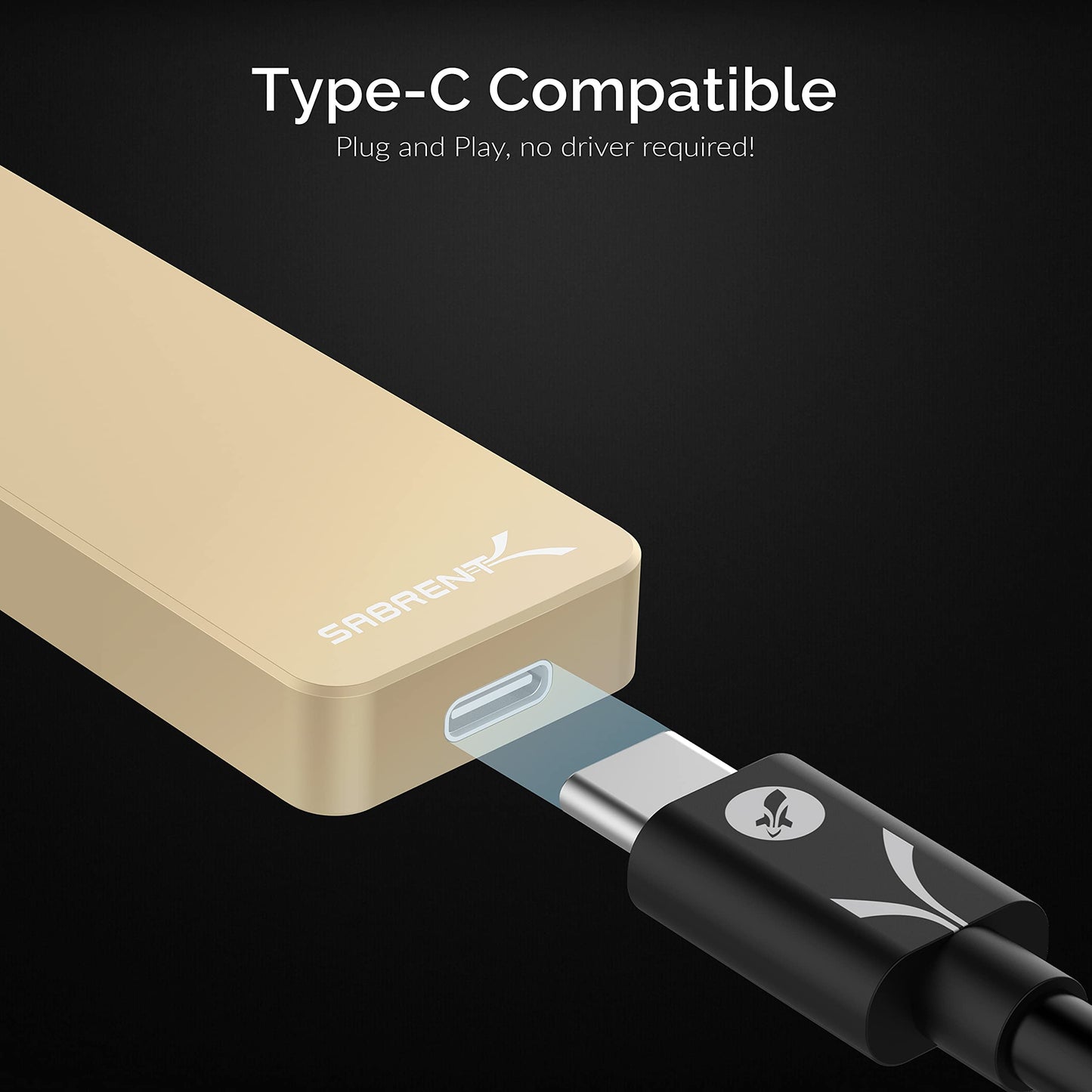 SABRENT 1TB Rocket Nano External Aluminum SSD Up to 1000MB/s (Pink) (SB-1TB-NANO-PNK)