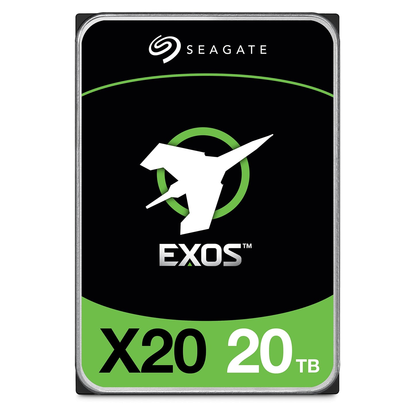 Seagate (Recertified) Exos X20 20TB Internal Hard Drive - 3.5 Inch Hyperscale SATA 6Gb/s HDD, 7200 RPM, 2.5M MTBF, 512e and 4Kn FastFormat, Low Latency with Enhanced Caching (ST20000NM007D)