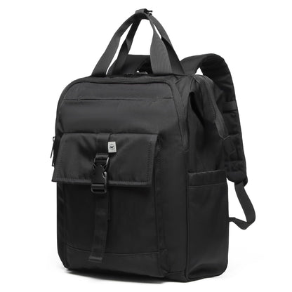 SUNNY BIRD Laptop Backpack, 15.6 Inch Laptop Work Bag, Wide Open Casual Daypack for Women, Men and Adult (Black)