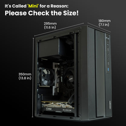 Zalman T6 MINI Compact M-ATX PC Case, Micro-ATX Mini-ITX SFF SFX HTPC Small Form Factor Computer Chassis, USB 3.0, 1 x 80mm Preinstalled Fan, Space Saving Mini Tower Office PC Workstation