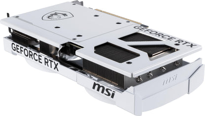 MSI Gaming RTX 5070 12G Ventus 2X OC White Graphics Card (12GB GDDR7, 192-bit, Extreme Performance: 2557 MHz, DisplayPort x3 2.1a, HDMI 2.1b, NVIDIA Blackwell Architecture)
