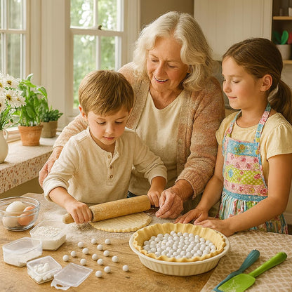 Mrs. Anderson's Baking Pie Weights | Natural Ceramic Stoneware Beads for Blind Baking | Heat-Safe, Food-Safe, Easy to Use | Prevents Shrinking, Puffing, Bubbling | Individual Weighted Balls