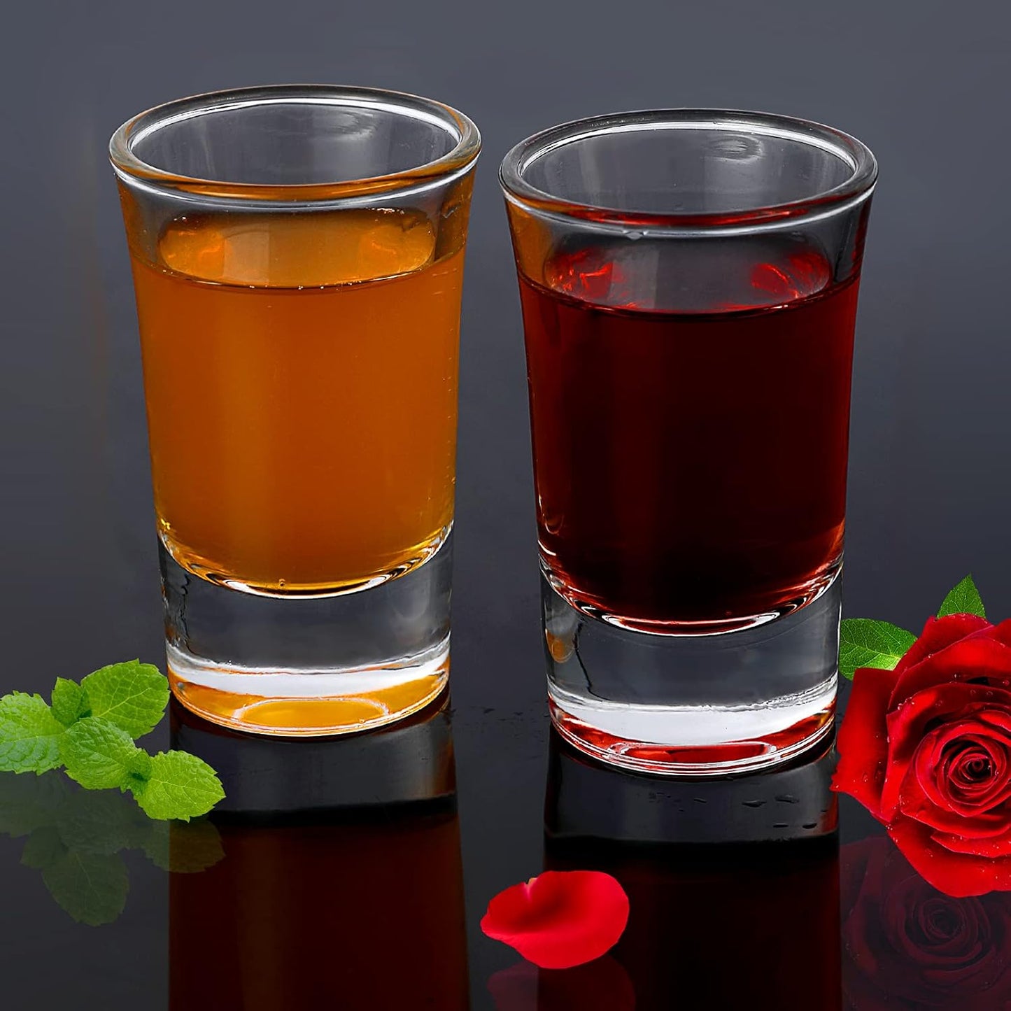 40er-Packung Schnapsgläser mit dickem Boden, 40 ml Whisky-Schnapsgläser-Set, kleine Gläser für Liköre, Spirituosen, Bar, Partygeschenk, Einweihungsgeschenk 