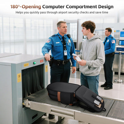 RealCool Laptop Backpack, 31L Travel Backpacks Gift for Women Men, Fits up to 15.6-17 Inch,Water Resistant College Bookbag, for School Business Trip (Black)