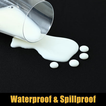 Smiry 2 Pack Rectangle Picnic Table Cloth, Waterproof Elastic Fitted Tablecloths, Washable Polyester Rectangular Patio Table Cover for Camping, Indoor and Outdoor (Black, 30"x72")