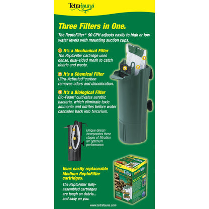 TetraFauna Heizstrahler für Wasserreptilien, 100 Watt, für Frösche, Molche und Schildkröten, Grün