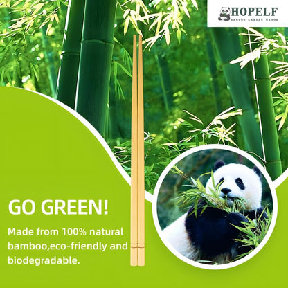 9.5 Inch X 5 Pairs Chopsticks,Reusable,Simplea and Minimalistic Design,More Size Choices 7"/9.5"/12"