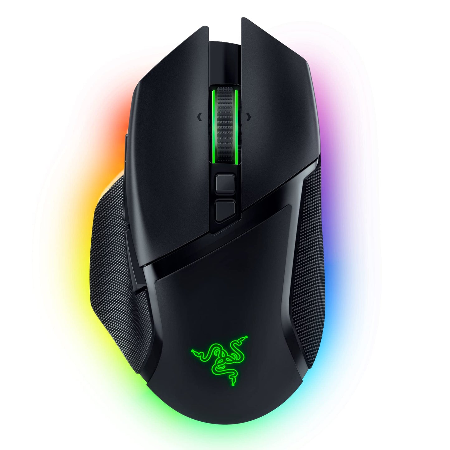 Razer Basilisk V3 Pro Wireless Gaming Mouse: HyperScroll Tilt Wheel - 30K DPI Optical Sensor - Gen-3 Optical Switches - 13-Zone Chroma RGB - 13 Programmable Controls - 3 Connection Modes - Black