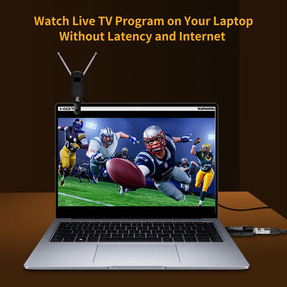 Mygica A681B USB 2.0 TV Tuner Card, ATSC HD Digital External HDTV Tuner Stick Dongle Adapter for Windows PC Computer + Laptop + Android TV - Black