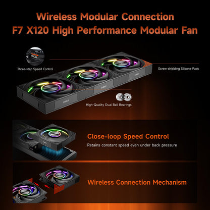 PCCOOLER CPU Cooler AIO, 3.4-inch IPS Display, 360mm ARGB Water Cooling, High-Performance F7 X120 Modular Fan, Compatible with AM4/AM5, LGA115X/1200/1700/1851 (CPS DT360 Black)