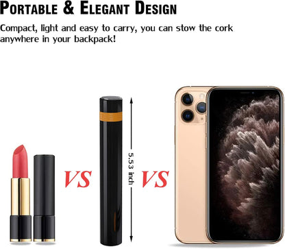 Mini Wine Opener | Travel Portable Pocket Air Pressure Pump Wine Bottle Opener | Assemblable Design Corkscrew 7S Quick Bottle Opening | for Home, Restaurant, Party,Wine Lovers