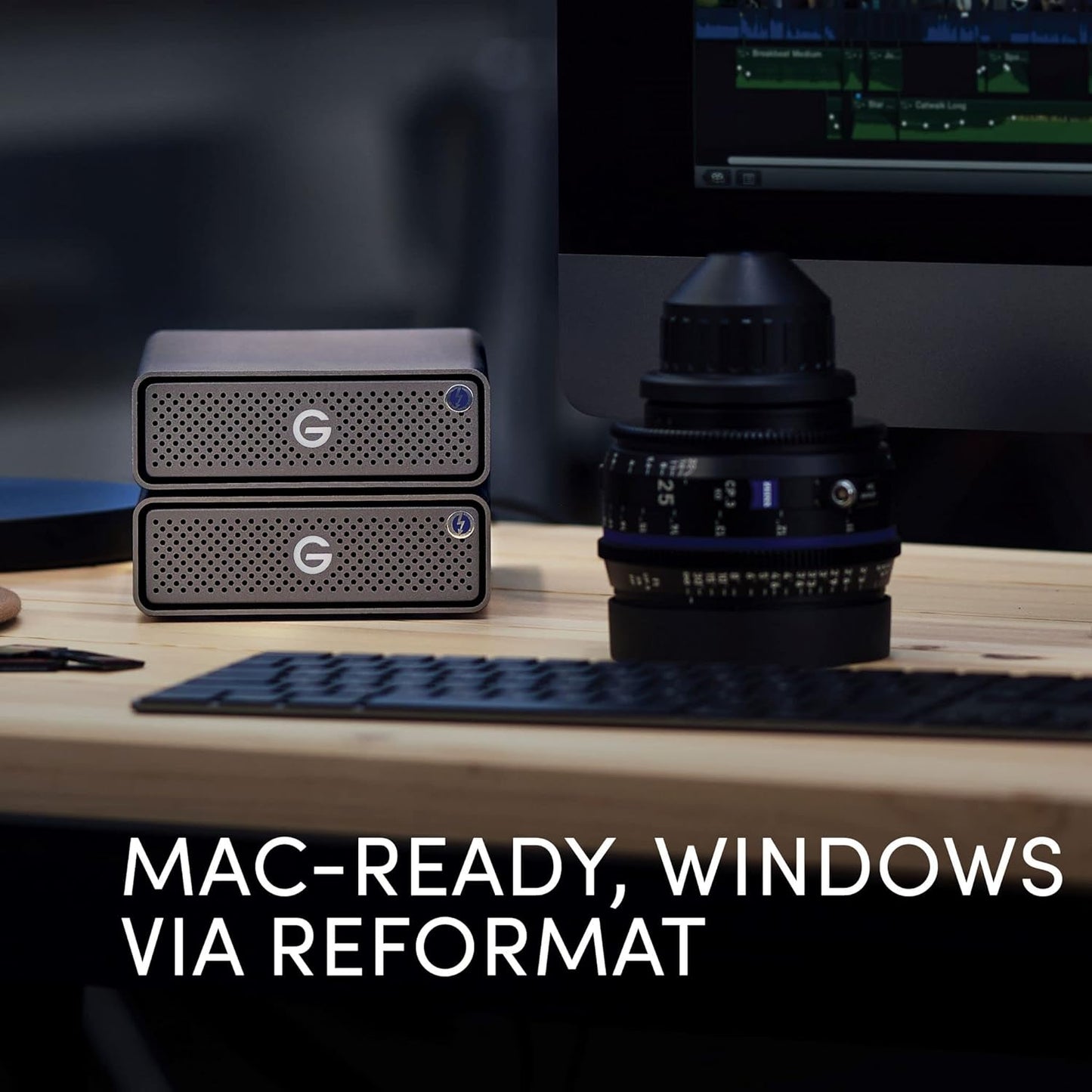 SanDisk Professional 4TB G-Drive PRO, Enterprise-Class Desktop Drive, Thunderbolt 3 (20Gbps), USB-C (5Gbps), 7200RPM Ultrastar Drive Inside