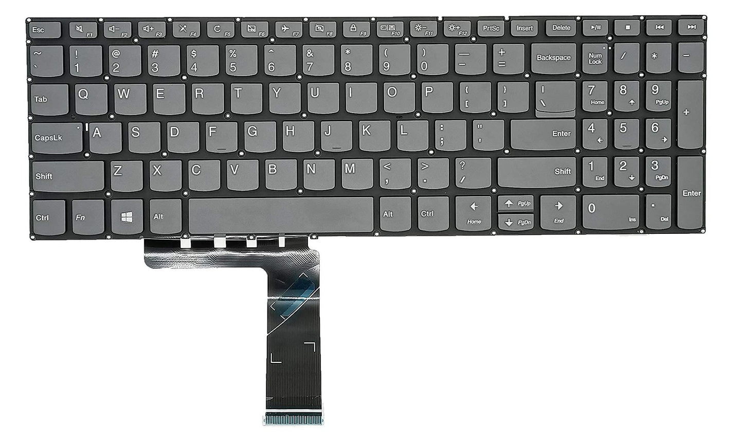 Replacement Keyboard for Lenovo ideapad 3-15IIL05 3-15ADA05 3-15ARE05 3-15IGL05, ideaPad 330s-15IKB 330s-15ARR & ideapad S340-15IWL S340-15API S340-15IIL Series Laptop, US Layout