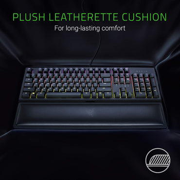 Razer Ergonomic Wrist Rest for Full-Sized Keyboards: Anti-Slip Rubber Base - Angled Incline - Classic Black