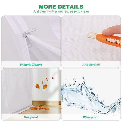 Verstärkte Katzenschutztür, 35,5 x 82 Zoll (ca. 90 x 208 cm), robuste, haustiersichere Tür mit beidseitigem Reißverschluss, verhindert, dass Hunde und Katzen aus dem Haus, Schlafzimmer, Wohnzimmer, Küche oder von der Terrasse entkommen.