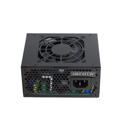 SFX 500W Power Supply, ESGAMING Micro ATX/Mini ITX Solution 500W PSU Full Range Active PFC 110-240V, Low Noise Fan for Desktop Gaming Server SFX Form Factor Computer