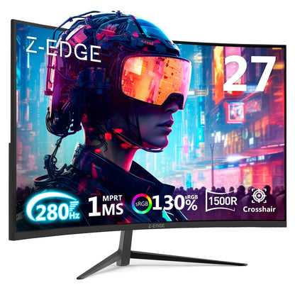 Z-Edge 32-Zoll-Curved-Gaming-Monitor, FHD 1080P 240Hz Curved-Monitor, 1500R Computermonitor, MPRT 1ms Monitor, UG32P 2x DP 1.4 Anschlüsse und 2x HDMI 2.0 Anschlüsse 
