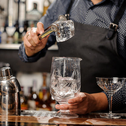 Eispickel aus Edelstahl, 23 cm lang, mit Schutzkappe, rutschfestem Holzgriff, ideal für Bars, Küche und zum Eisbrechen (M, Holzfarbe)