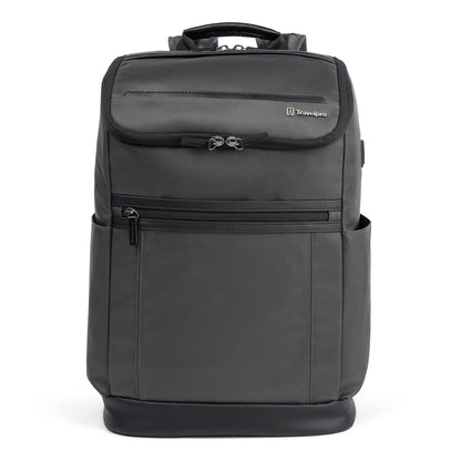 Travelpro Crew Executive Choice 3 Medium Top Load Backpack fits up to 15.6 Laptops and Tablets, USB A and C Ports, Men and Women, Jet Black
