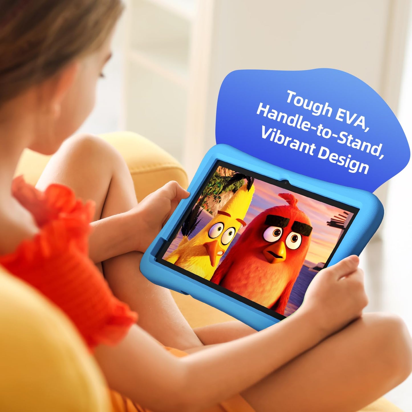 plimpton 2025 Upgraded Kids Tablet, 10 Inch Android 15 Tablet for Kids with Case Included, Octa-Core, Google Kids Space, Parental Control, 4GB+64GB, WiFi, BT5.3, YouTube, Great Gift for Toddler