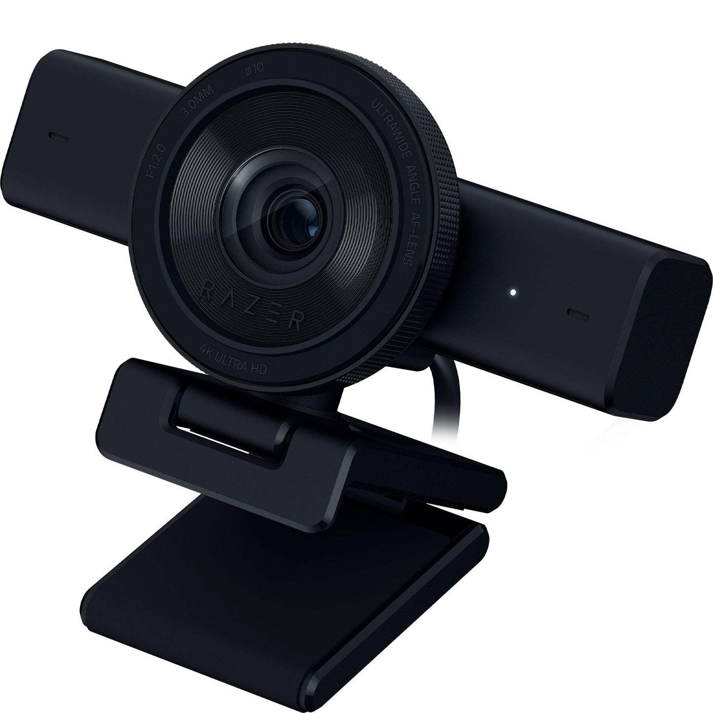 Razer Kiyo V2 Streaming Webcam: 4K 30 FPS, 1080p 60 FPS - AI Powered Auto-Framing - Built-in Microphone - Ultrawide Angle Lens - Privacy Cover - Works with OBS, Xsplit, Discord, Zoom, Teams - Black