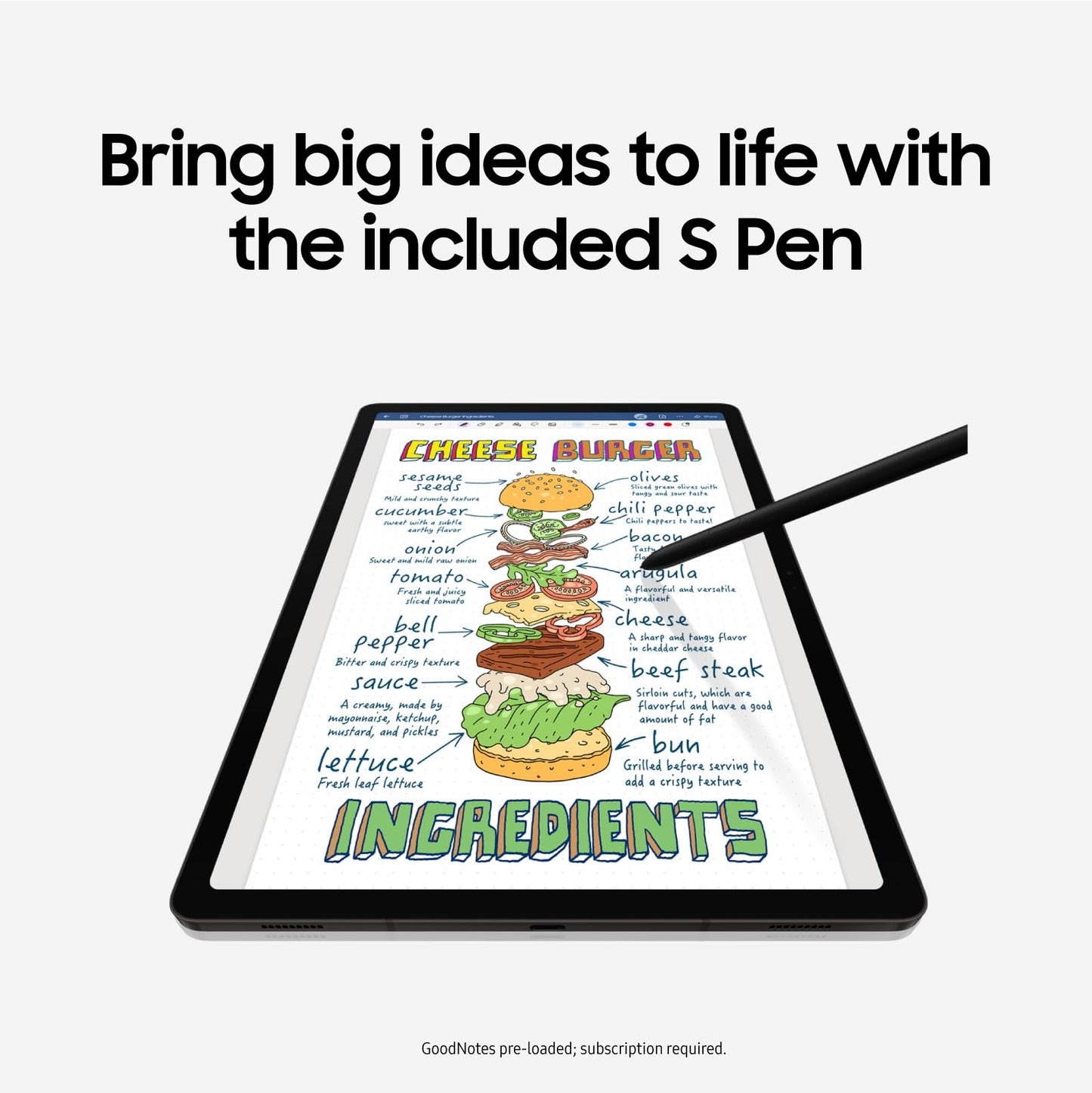 SAMSUNG Galaxy Tab S9+ Plus 12.4” 512GB , WiFi 6E Android Tablet, Snapdragon 8 Gen2 Processor, AMOLED Screen,S Pen, IP68 Rating, US Version,2023,Graphite (Renewed)