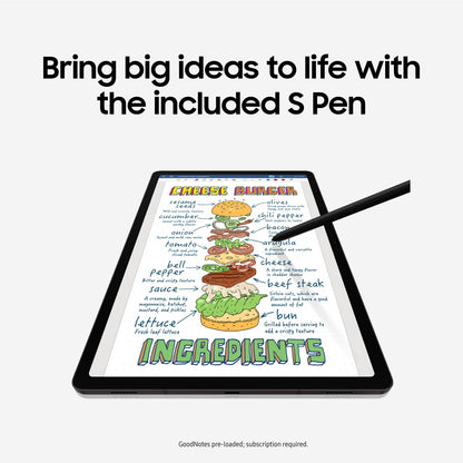 SAMSUNG Galaxy Tab S9+ Plus 12.4” 512GB , WiFi 6E Android Tablet, Snapdragon 8 Gen2 Processor, AMOLED Screen,S Pen, IP68 Rating, US Version,2023,Graphite (Renewed)