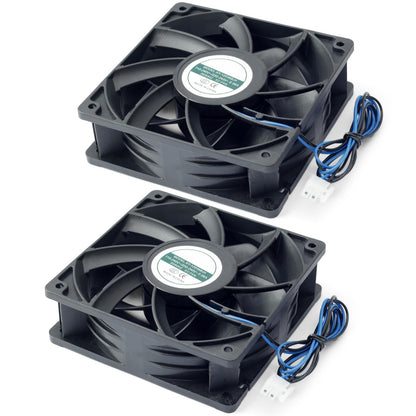 Mhrxusd 2 Pack XY-12038B2H High Air Volume EC-Fan fit for hte12038d Fan 110V-220V 0.06A 50/60HZ 12CM 120×120×38mm for Ice Maker Cabinet Cooling