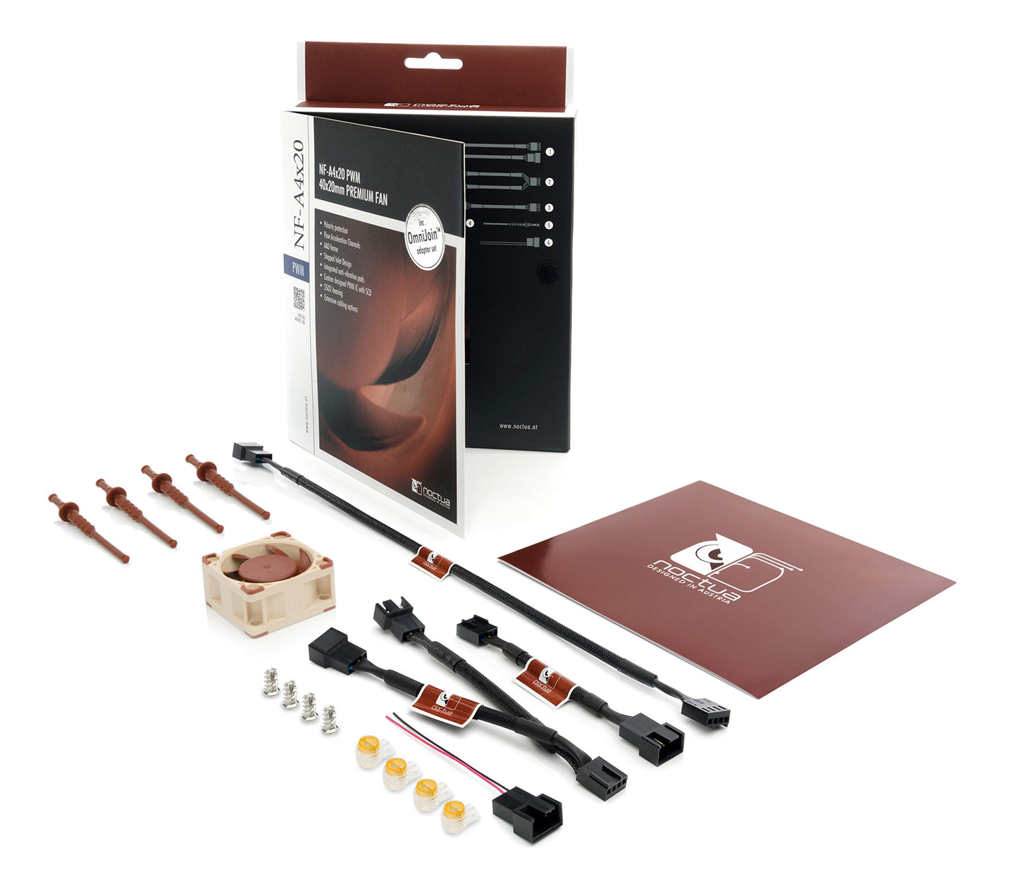 Noctua NF-A4x20 PWM, Premium Quiet Fan, 4-Pin (40x20mm, Brown)