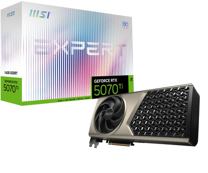 MSI Gaming RTX 5070 Ti 16G Expert OC Grafikkarte (16 GB GDDR7, 256-Bit, Extreme Performance: 2588, DisplayPort x 3 2.1a, HDMI 2.1b, NVIDIA Blackwell Architektur)