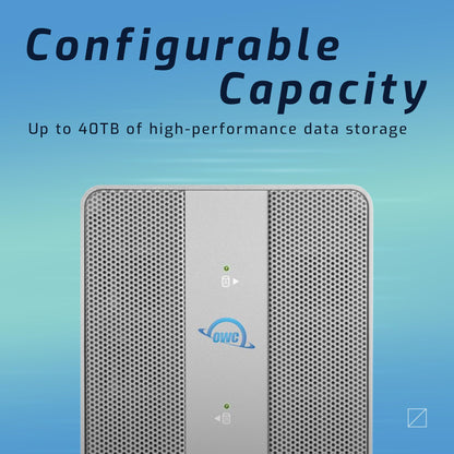 OWC 32TB Mercury Elite Pro Dual USB-C/Thunderbolt 3 External Raid Storage Enclosure with 3Port HUB for Mac and PC