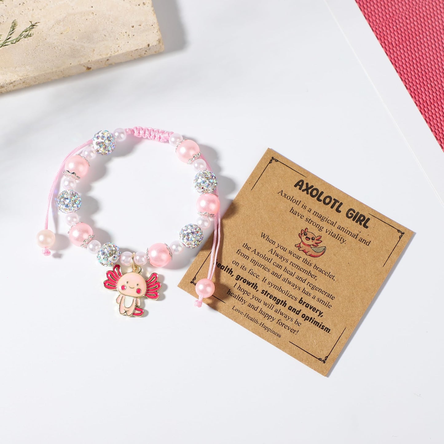 TENICER Axolotl Gifts for Girls 7pcs Birthday Gift Basket for Axolotls Lovers Daughter Granddaughter Niece