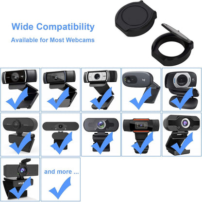 2er-Pack universelle Webcam-Abdeckung, Objektivabdeckungen für externe Desktop-Webcams, Blendschutz, Sichtschutzclip für Streaming-Webcams, kompatibel mit Logitech HD Pro Webcams C270/C615/C920/C930e/C922X 