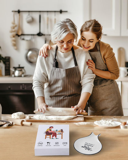 Löffelablage aus Keramik, Kochlöffelhalter für Küchenarbeitsplatte/Herd/Esstisch, modernes Landhausdekor, groß (blau) 