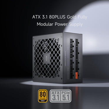 PCCOOLER PSU Fully Modular Power Supply, 1000W ATX 3.1, 80 Plus Gold Certified, PCIe 5.1 12V-2×6, Japanese Capacitors, Ultra-Flexible Cables, 5-Year Warranty(KN1000)