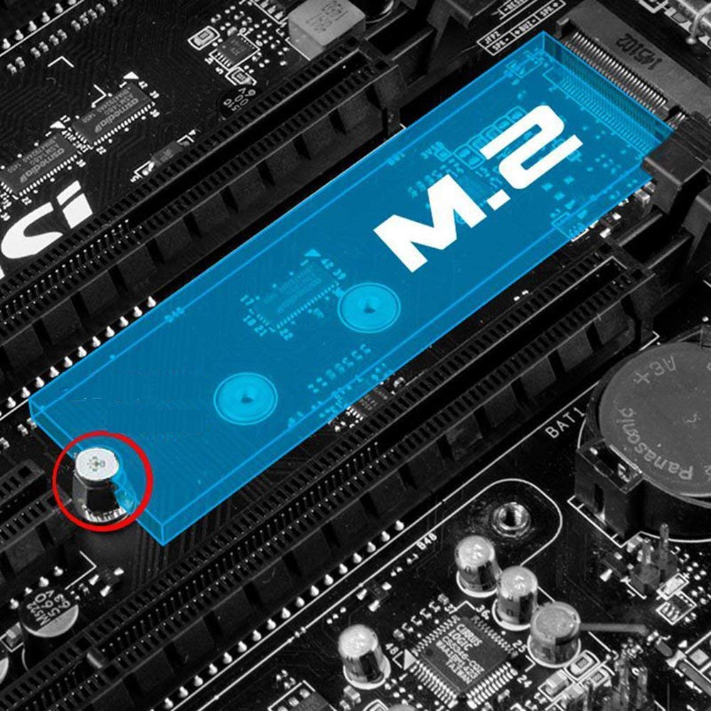 SGTKJSJS M.2 SSD Schraubensatz, NVMe M.2 Schrauben, passend für Asus ASRock Gigabyte MSI Mainboards und NVMe SSDs