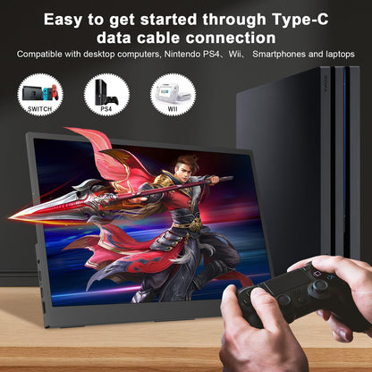 Portable Monitor for Laptop, 10.5" Screen Extender 1920x1280P IPS Travel Monitor 3:2, 500nits, 2000:1, w/45° Adjustable Stand, Standard HDMI USB-C Computer Display for Laptop PC Phone Mac PS4 Xbox