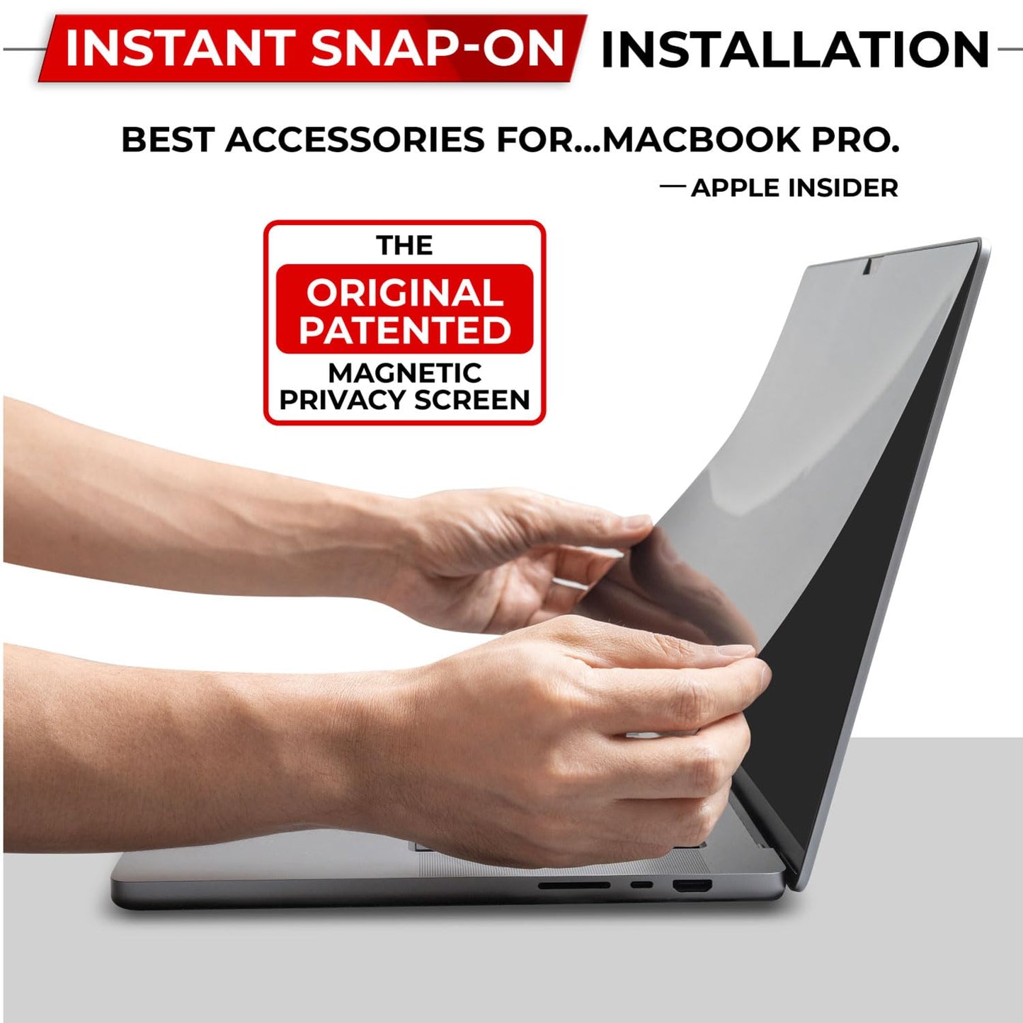 SightPro Magnetic Privacy Screen for MacBook Pro 14 Inch (2021-2025, M1-M5, Pro, Max) Patented Removable Laptop Privacy Filter Shield and Protector