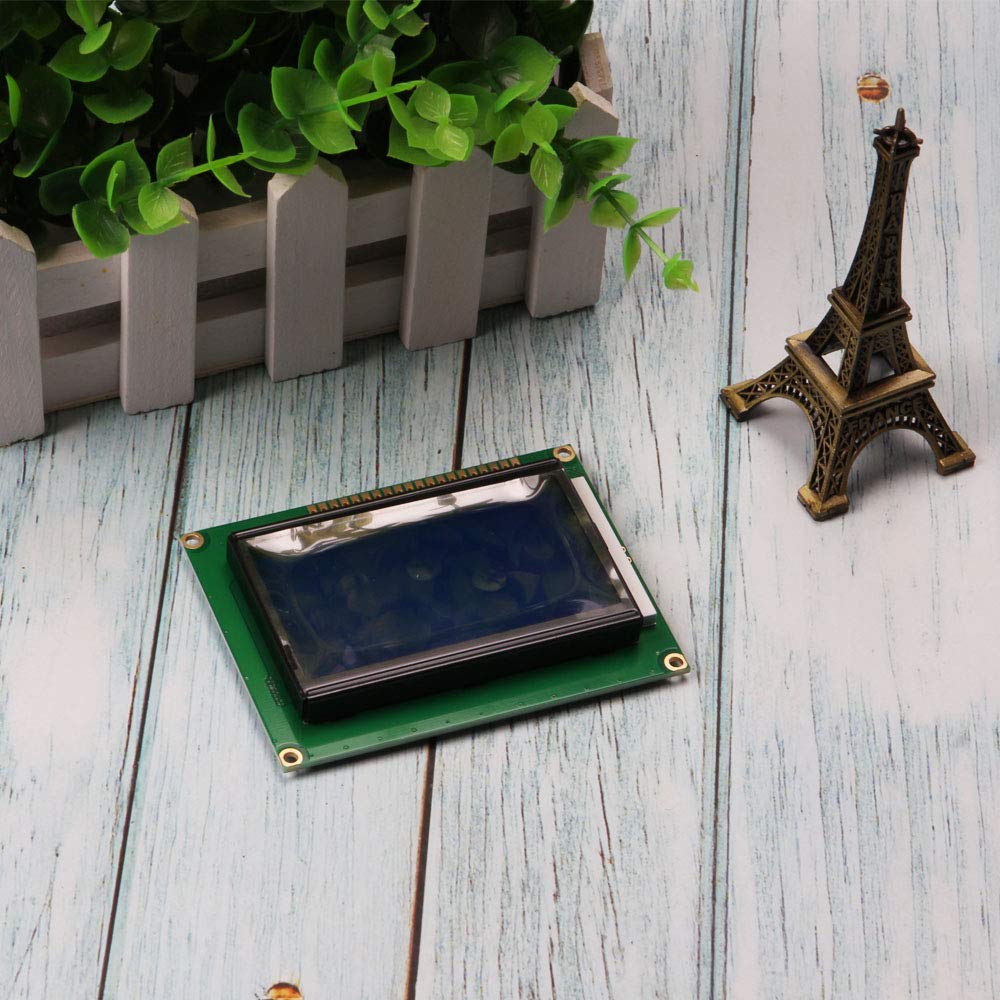 Ximimark 1PCS 5V 12864 LCD Display Module 128x64 Dots Graphic Matrix LCD Blue Backlight