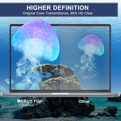 2er-Pack 15,6-Zoll-Laptop-Displayschutzfolie für 15,6"-Laptops von HP/Dell/Sony/Samsung/Lenovo/Acer/MSI/LG/Razer/Toshiba/Asus im 16:9-Format, hochauflösende, kratzfeste, transparente Schutzfolie (345 x 194 mm / B x H) 