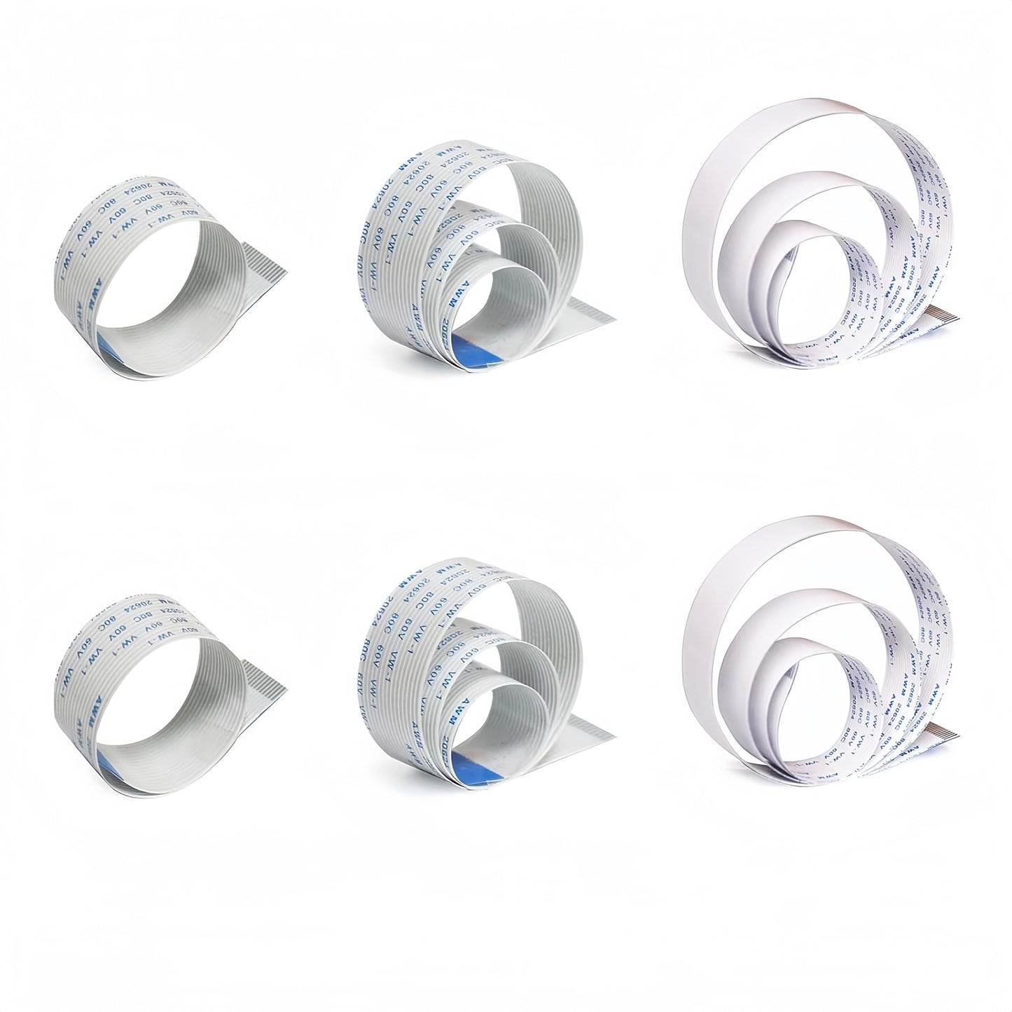 Pastall Raspberry Pi Camera Cable, 6pack 15 Pin (15cm×2pcs/30cm×2pcs/50cm×2pcs) FFC Ribbon Flexible Flat Cable for Raspberry Pi Module Camera