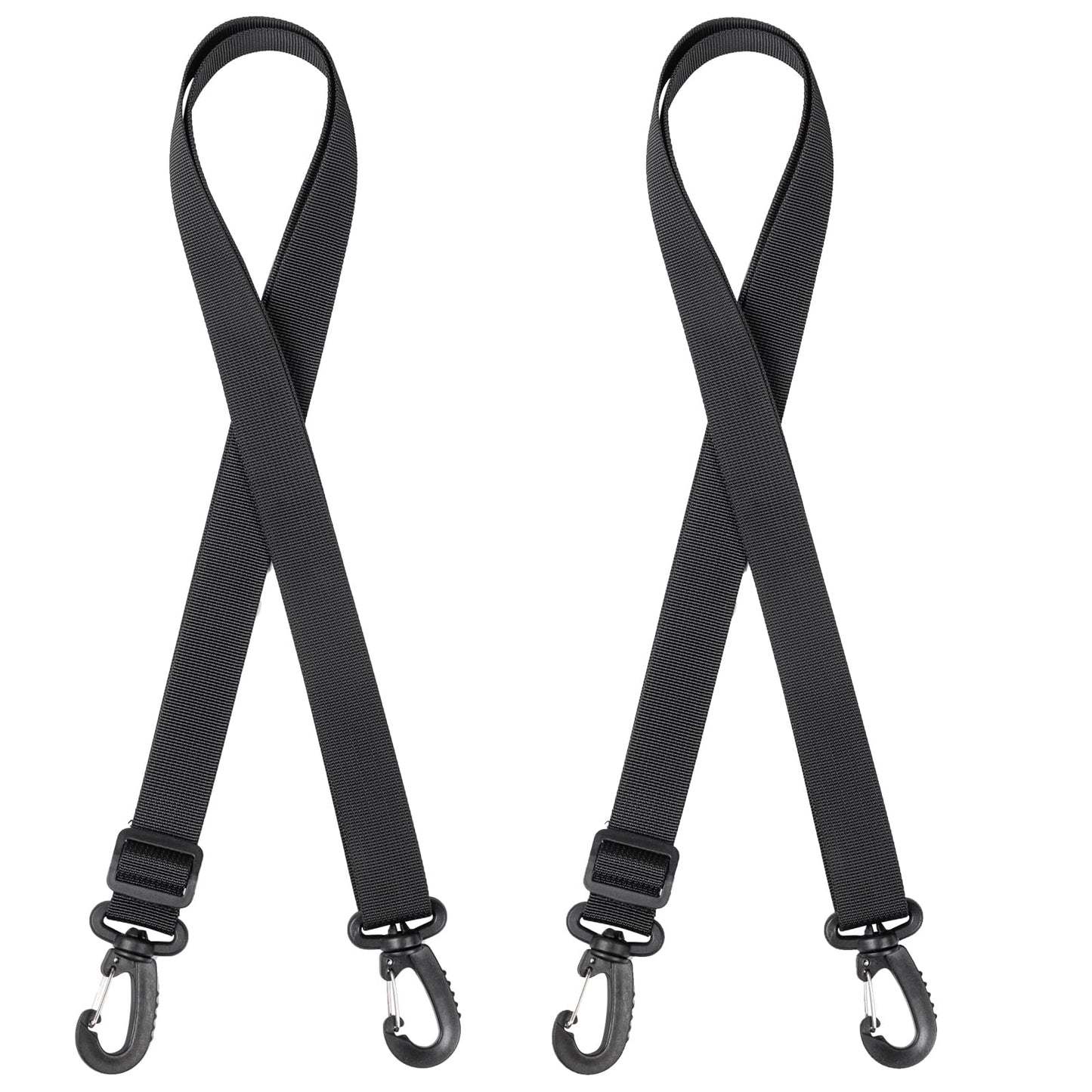 OneTigris Shoulder Straps Replacement Adjustable Strap for Briefcase Messenger Bag (2PC, Black)