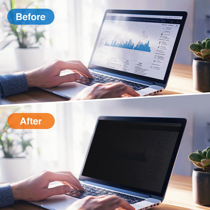 Strong Magnetic Privacy Screen Compatible with MacBook Air 15 Inch 2023-2025,M2, M3, M4, Upgraded Removable Screen Protector Mac Air 15 inch Laptop Screen Filter Shield Anti BlueLight Glare Anti Spy