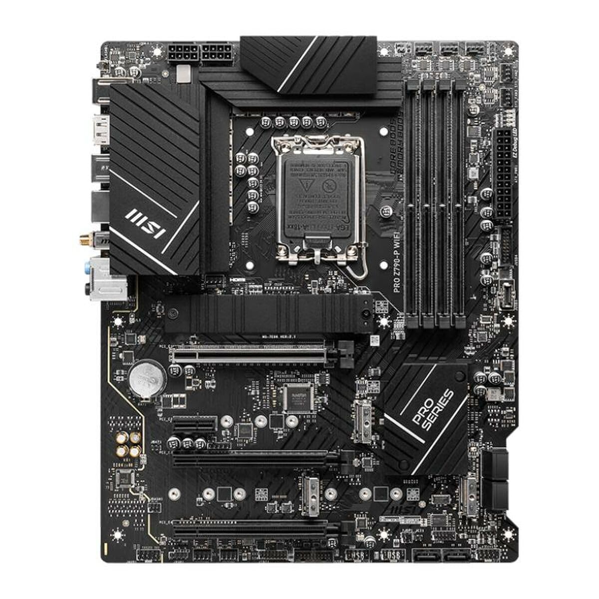 MSI PRO Z790-P WiFi ProSeries Motherboard (Supports 12th/13th/14th Gen Intel Processors, LGA 1700, DDR5, PCIe 5.0, M.2, 2.5Gbps LAN, USB 3.2 Gen2, HDMI/DP, Wi-Fi 6E, Bluetooth 5.3, ATX) (Renewed)