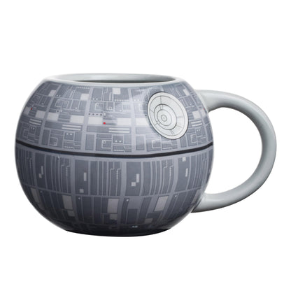 Silver Buffalo Star Wars Todesstern 3D-geformter Keramikbecher für Cappuccino, Latte oder heißen Tee, 590 ml, Grau-Mehrfarbig SV9195