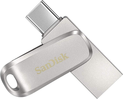 SanDisk Ultra Dual Drive Luxe USB Type-C 1TB Flash Drive for Smartphones, Tablets, and Computers - High Speed USB 3.1 Pen Drive (SDDDC4-1T00-G46) Bundle with (1) Everything But Stromboli Lanyard